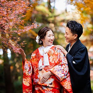紅葉ウエディングフォトの撮影当日
