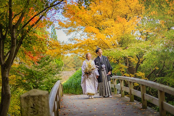 紅葉フォトウエディング洋装2着プラン06