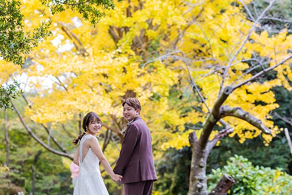 紅葉フォトウエディング洋装プラン04