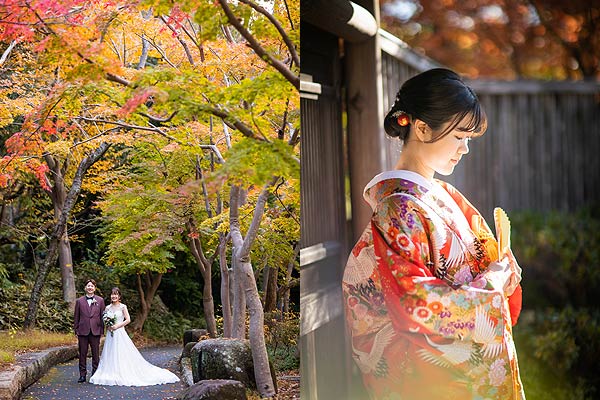 紅葉フォトウエディング洋装和装1着プラン04