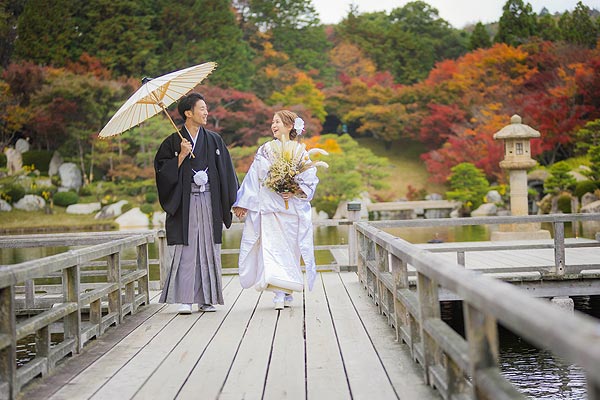 紅葉フォトウエディング洋装和装1着プラン05