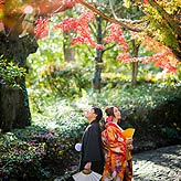紅葉フォトウエディング写真No.002