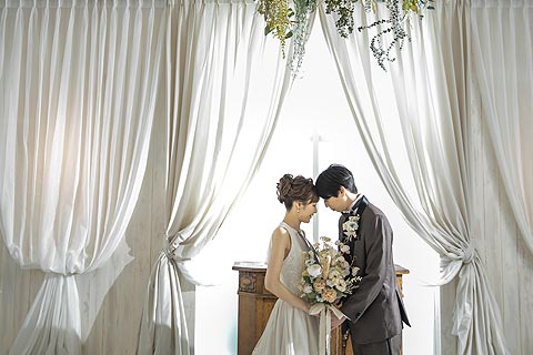結婚式ロケーションフォトチャペルで前撮り撮影08