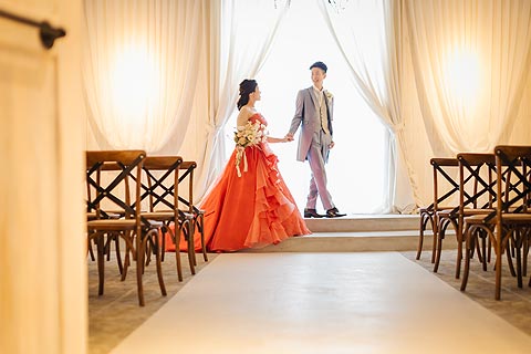 結婚式ロケーションフォトチャペルで前撮り撮影11