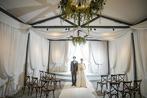 結婚式ロケーションフォトチャペルで前撮り撮影02