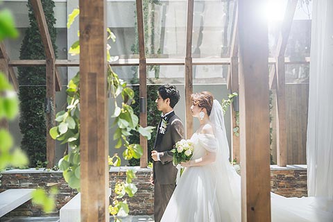 結婚式ロケーションフォトチャペルで前撮り撮影05