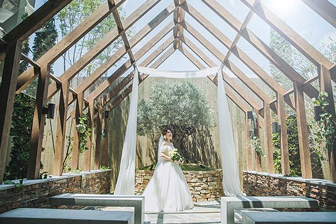 結婚式ロケーションフォトチャペルで前撮り撮影08