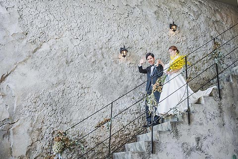結婚式ロケーションフォトチャペルで前撮り撮影11