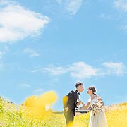 おしゃれな結婚式前撮りフォトウエディング