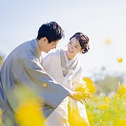 おしゃれな結婚式前撮りフォトウエディング
