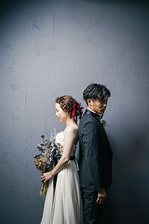 フォトスタジオで韓国風ウエディングフォト撮影11