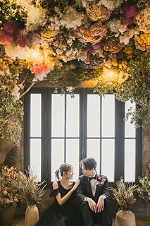 フォトスタジオで韓国風ウエディングフォト撮影08