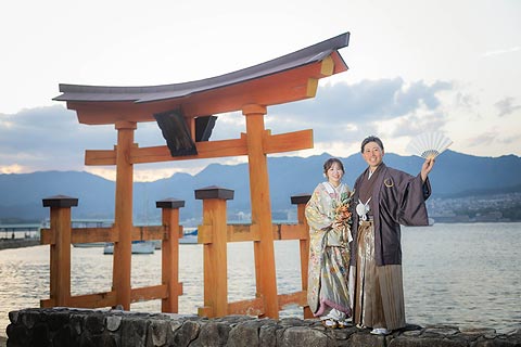 宮島でのロケーションフォト撮影03