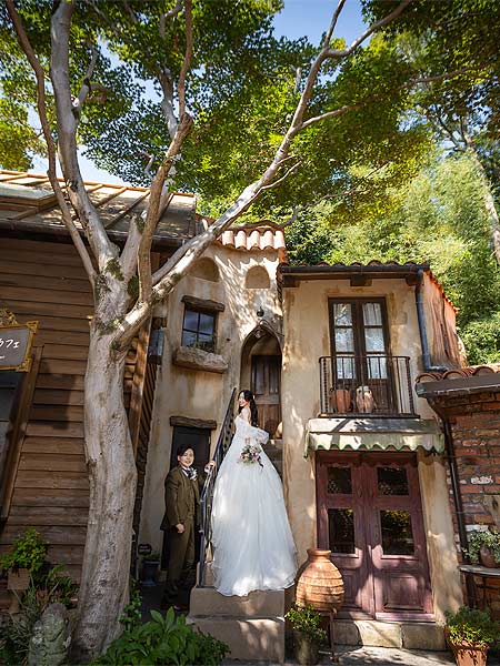 結婚式ロケーションフォトぬくもりの森で前撮り撮影05