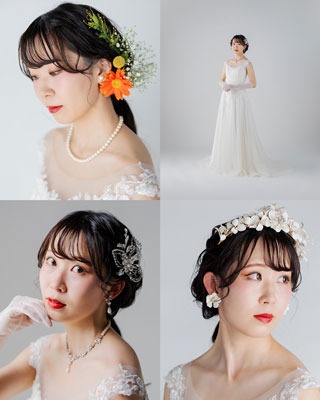 ウエディングドレスのアレンジ例02 豊川nn