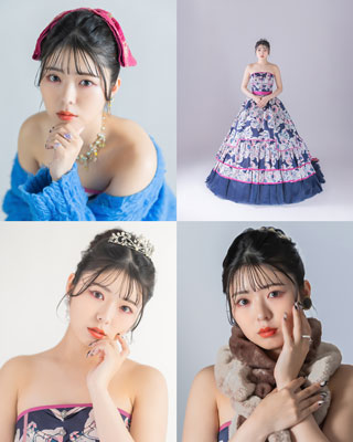 ウエディングドレスのアレンジ例08 豊川yin