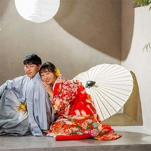 浜松志都呂の写真館で結婚式前撮りモダンスタジオギャラリー01