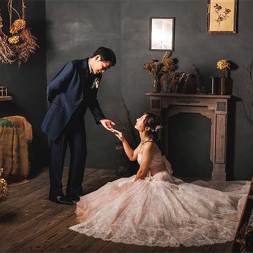 浜松志都呂の写真館で結婚式前撮りヴィンテージスタジオギャラリー01