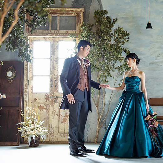 豊川市結婚式の前撮り撮影アンティークモダンスタジオギャラリー02