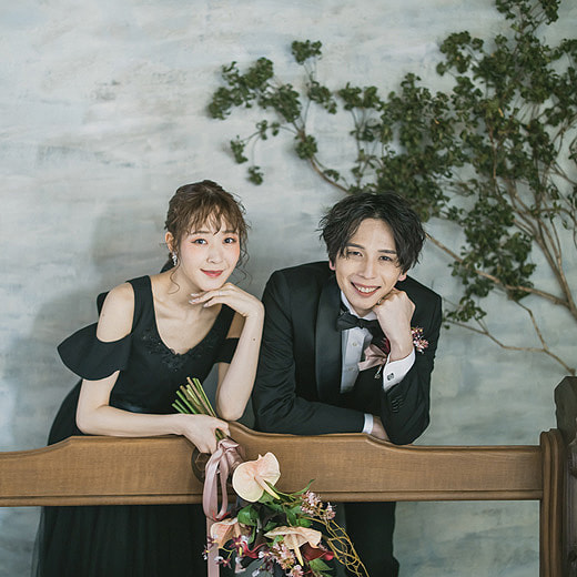 豊川市結婚式の前撮り撮影アンティークモダンスタジオギャラリー03
