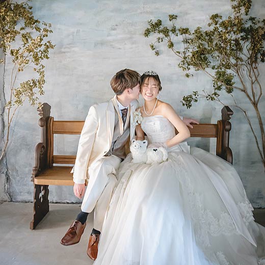 豊川市結婚式の前撮り撮影アンティークモダンスタジオギャラリー10