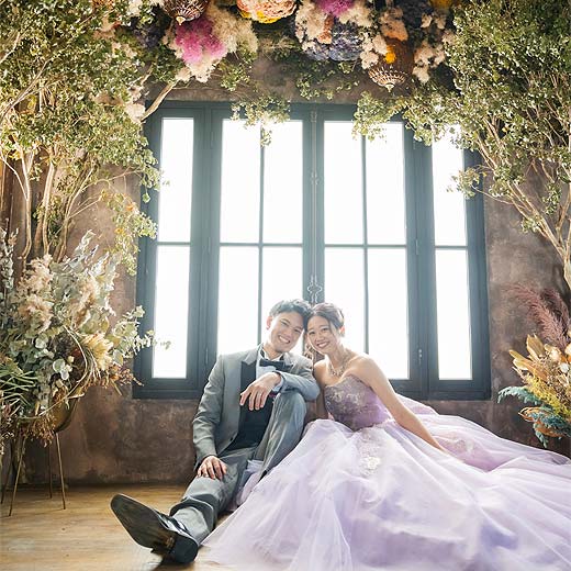 豊川市結婚式の前撮り撮影ドライフラワースタジオギャラリー03