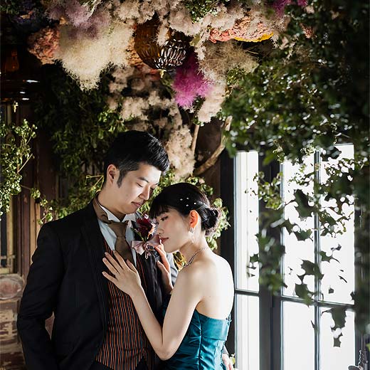 豊川市結婚式の前撮り撮影ドライフラワースタジオギャラリー05