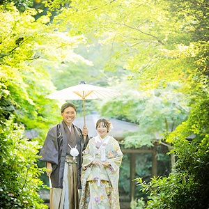 緑葉ウエディングフォトの撮影当日