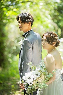 結婚式ロケーションフォト緑葉で前撮り撮影03