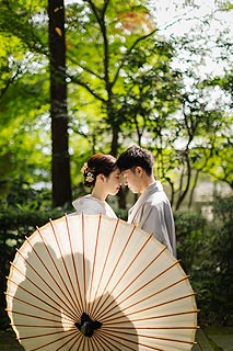 結婚式ロケーションフォト緑葉で前撮り撮影04
