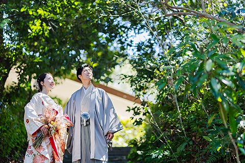 結婚式ロケーションフォト緑葉で前撮り撮影05