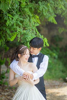 結婚式ロケーションフォト緑葉で前撮り撮影01