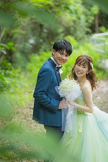 結婚式ロケーションフォト緑葉で前撮り撮影03