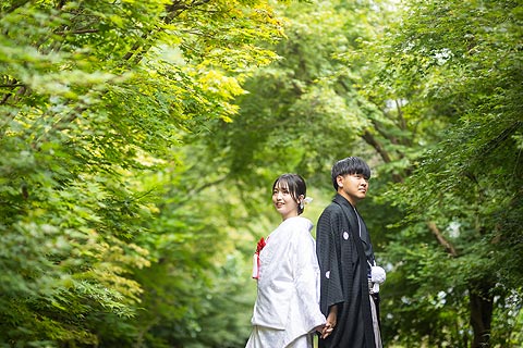 結婚式ロケーションフォト緑葉で前撮り撮影08