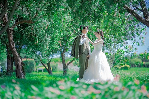 結婚式ロケーションフォト緑葉で前撮り撮影11