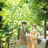 緑葉フォトウエディング写真No.016
